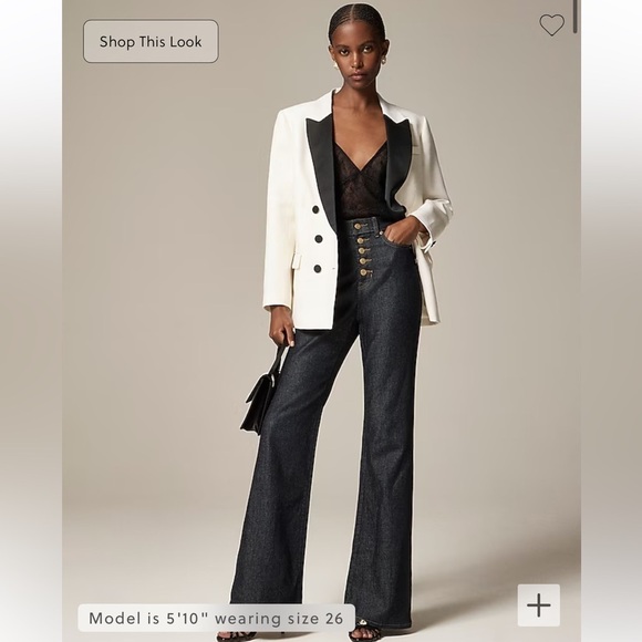 NWOT j crew resin rinse High-rise flare jean in 1996 semi-stretch - Picture 1 of 6